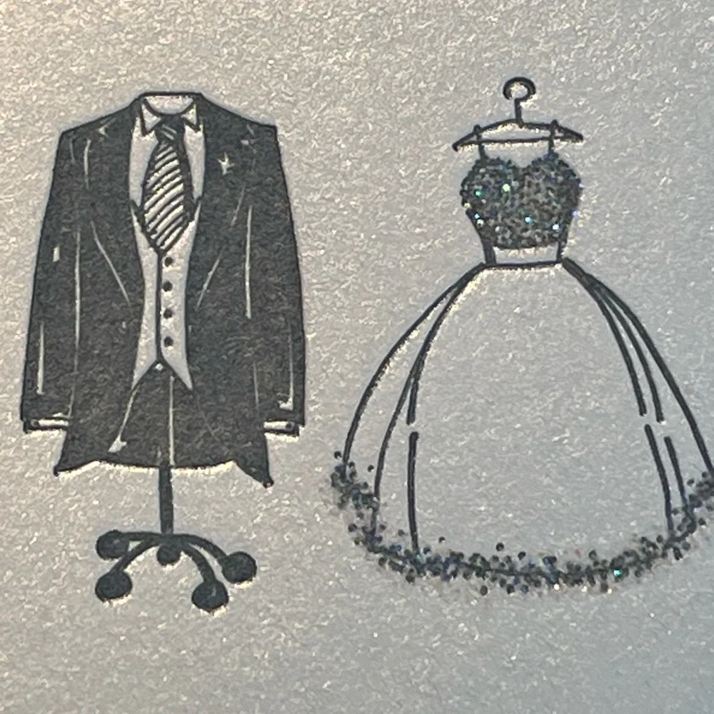 NWT two sets of papyrus bride and groom wedding cards.  Card Measures 3.5” x 5”.